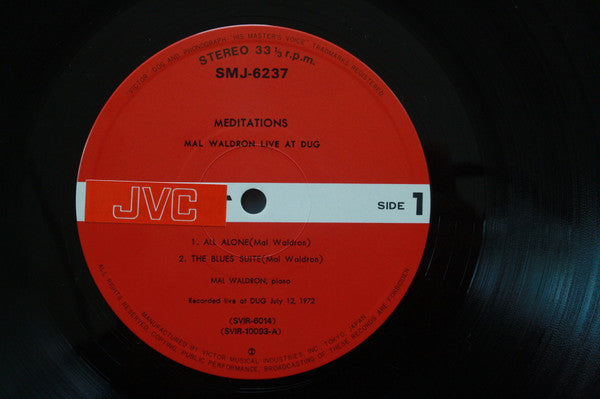 Mal Waldron - Meditations (Live At Dug) (Vinyl, LP, Album, Reissue) Very Good Plus (VG+) / Very Good (VG)