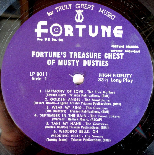 Various - Fortune's Treasure Chest Of Musty Dusties (Vinyl, LP, Compilation, Misprint) Good Plus (G+) / Very Good (VG)