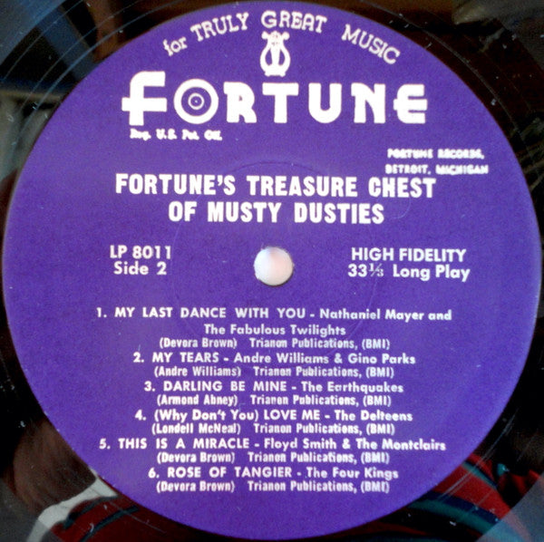 Various - Fortune's Treasure Chest Of Musty Dusties (Vinyl, LP, Compilation, Misprint) Good Plus (G+) / Very Good (VG)