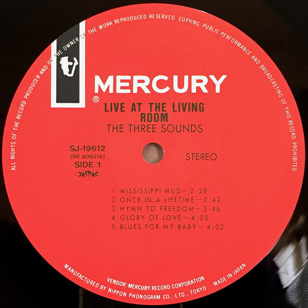 The Three Sounds - Live At The Living Room (Vinyl, LP, Album, Reiss...