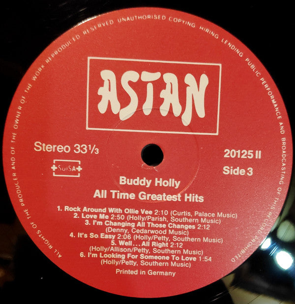 Buddy Holly - 23 All Time Greatest Hits (2xVinyl, LP, Compilation) Good Plus (G+) / Very Good (VG)