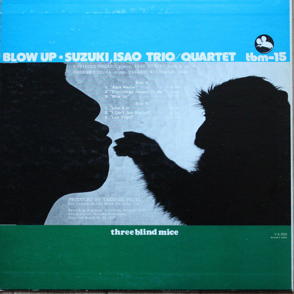 Isao Suzuki Trio - Blow Up = ブロー・アップ (Vinyl, LP, Album, Repress, St...