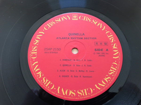Atlanta Rhythm Section - Quinella (Vinyl, LP, Album, Promo) Very Good (VG) / Good (G)