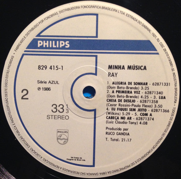 Ray Reyes (4) - Minha Música (Vinyl, LP, Album) Near Mint (NM or M-) / Very Good Plus (VG+)