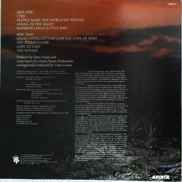 Angela Bofill - Angel Of The Night (Vinyl, LP, Album, Stereo) Very Good Plus (VG+) / Very Good (VG)