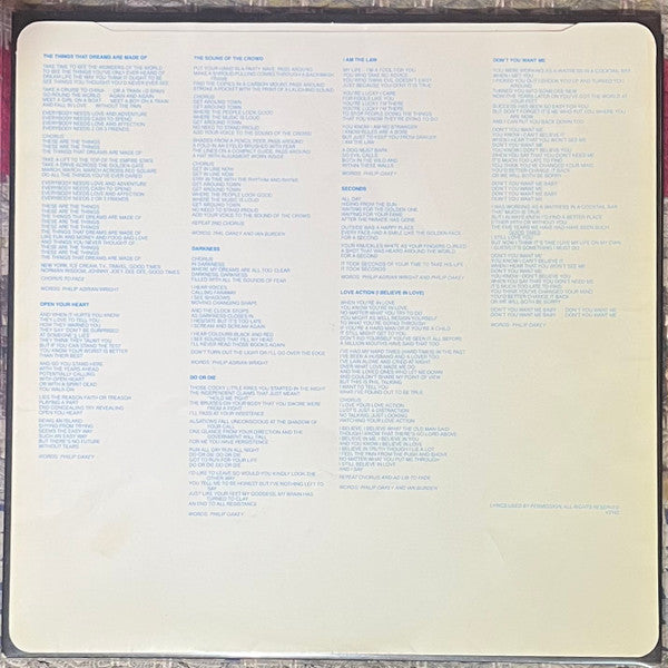 The Human League - Dare (Vinyl, LP, Album) Good Plus (G+) / Good Plus (G+)