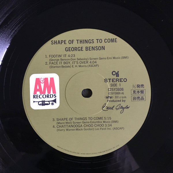 George Benson - Shape Of Things To Come (Vinyl, LP, Album, Promo, Reissue) Near Mint (NM or M-) / Very Good Plus (VG+)