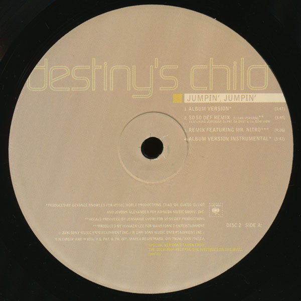 Destiny's Child - Jumpin' Jumpin' (2xVinyl, 12", Single) Good Plus (G+) / Very Good Plus (VG+)