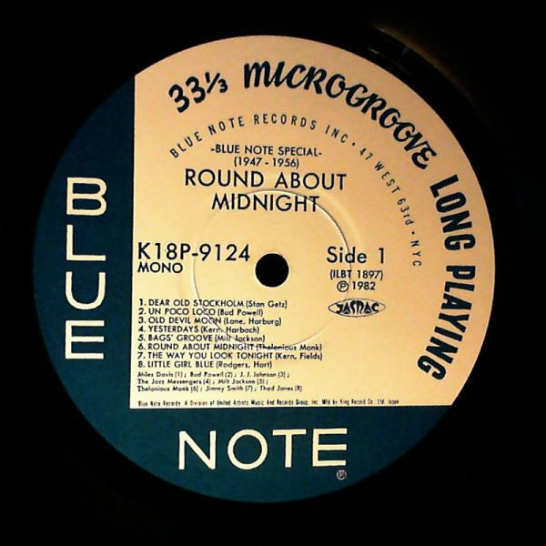 Various - Round About Midnight - Blue Note Special 1947-1956 (Vinyl, LP, Compilation, Mono) Near Mint (NM or M-) / Near Mint (NM or M-)
