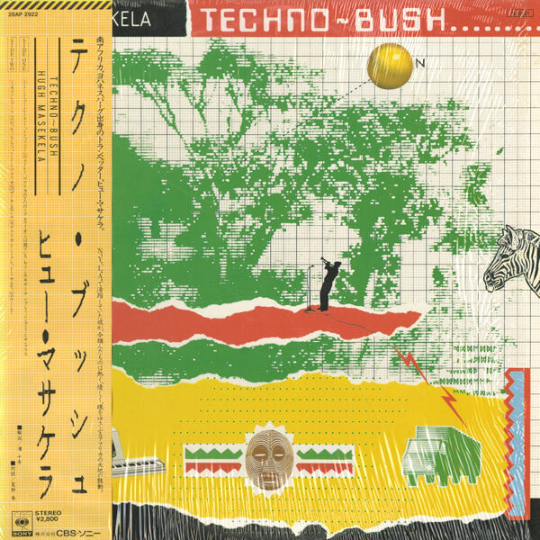 Hugh Masekela - Techno-Bush (Vinyl, LP, Album) Near Mint (NM or M-) / Very Good Plus (VG+)