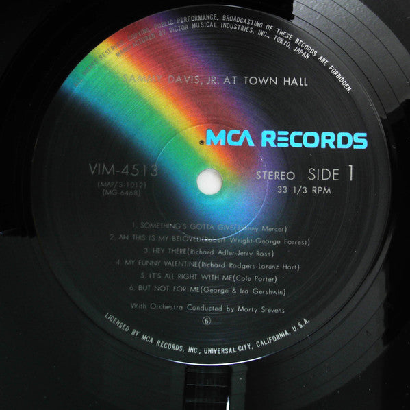 Sammy Davis Jr. - Sammy Davis, Jr. At Town Hall (Vinyl, LP, Reissue) Good Plus (G+) / Very Good (VG)