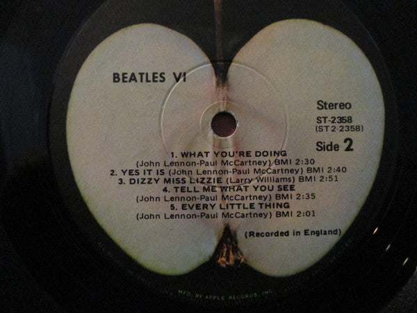The Beatles - Beatles VI (Vinyl, LP, Album, Reissue, Stereo) Very Good (VG) / Good Plus (G+)