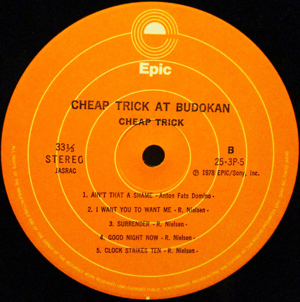 Cheap Trick - Cheap Trick At Budokan (Vinyl, LP, Album, Limited Edition, Stereo) Very Good Plus (VG+) / Very Good Plus (VG+)