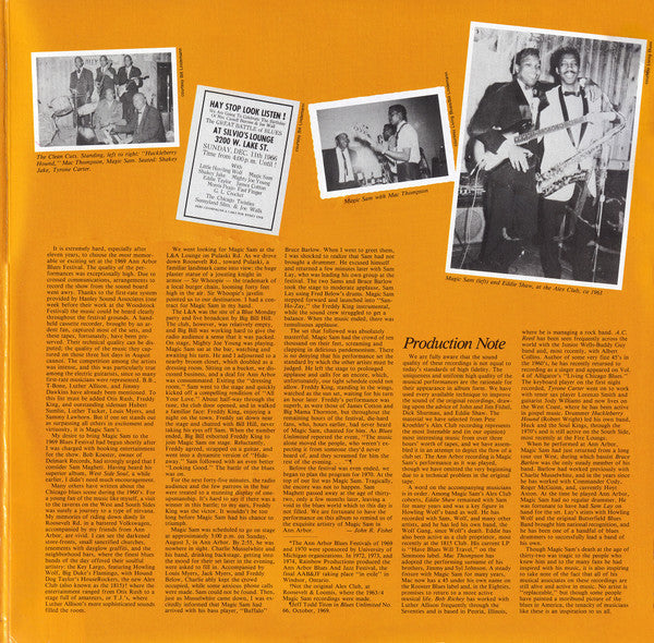 Magic Sam - Magic Sam Live (2xVinyl, LP, Album, Repress) Very Good Plus (VG+) / Very Good Plus (VG+)