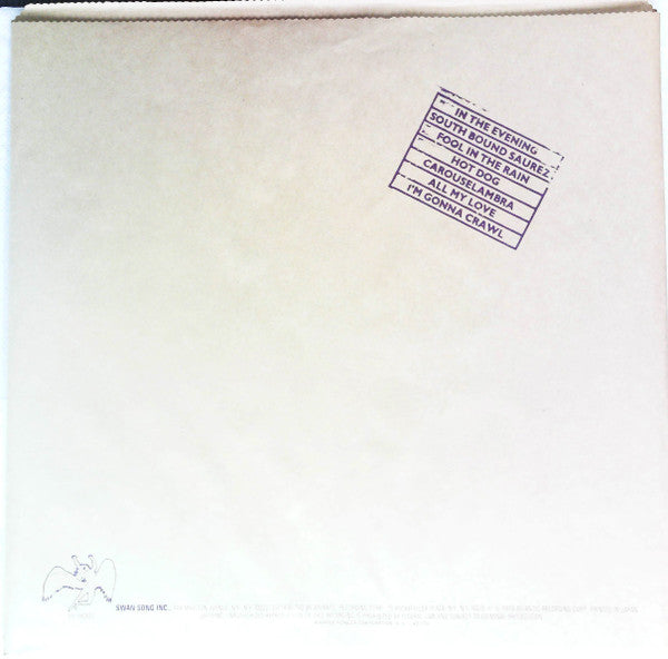 Led Zeppelin - In Through The Out Door (Vinyl, LP, Album) Very Good Plus (VG+) / Very Good Plus (VG+)