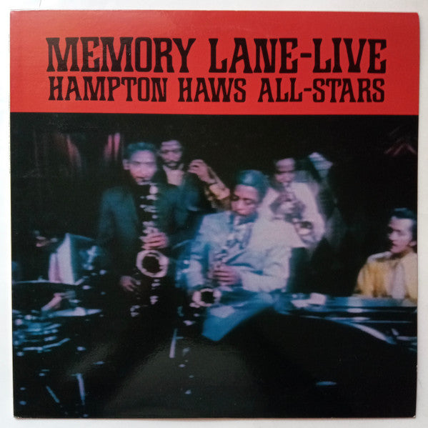 The Hampton Hawes All-Stars - Memory Lane Live (Vinyl, LP, Album) Near Mint (NM or M-) / Near Mint (NM or M-)
