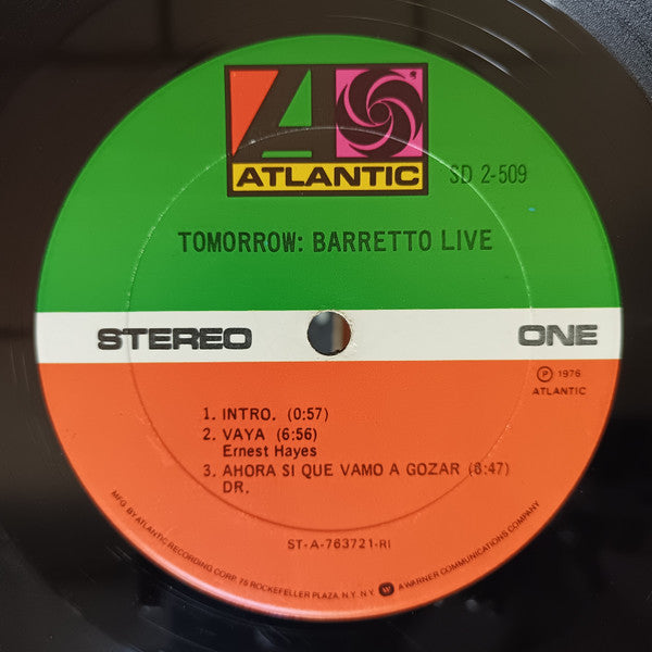 Ray Barretto - Tomorrow: Barretto Live (2xVinyl, LP, Album) Good Plus (G+) / Good Plus (G+)