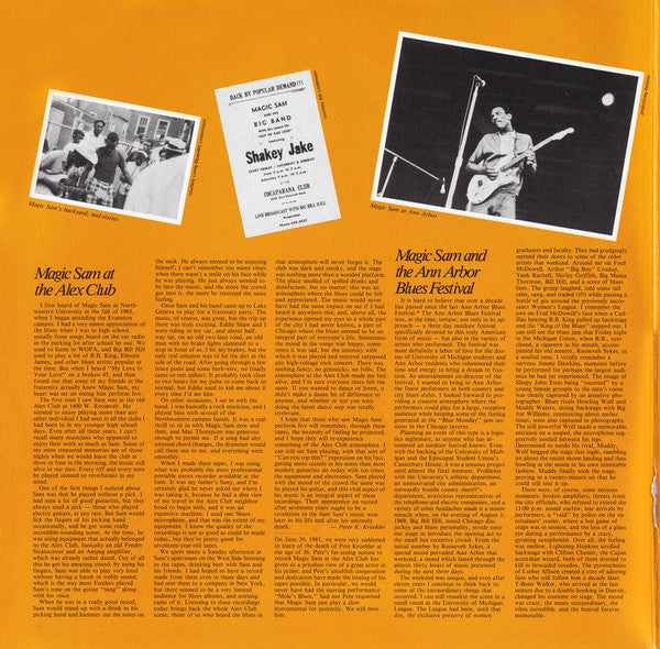 Magic Sam - Magic Sam Live (2xVinyl, LP, Album, Repress) Very Good Plus (VG+) / Very Good Plus (VG+)