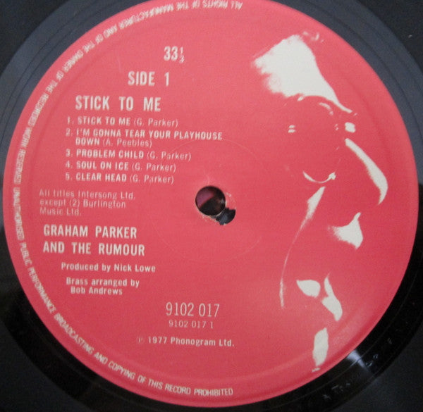 Graham Parker And The Rumour - Stick To Me (Vinyl, LP, Album) Very Good (VG) / Very Good (VG)