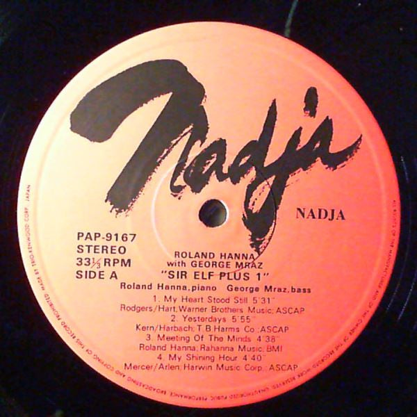 Roland Hanna - Sir Elf Plus 1 (Vinyl, LP, Album, Stereo) Very Good Plus (VG+) / Very Good Plus (VG+)