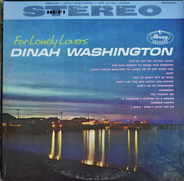 Dinah Washington - For Lonely Lovers (Vinyl, LP, Album, Reissue) Very Good (VG) / Very Good (VG)