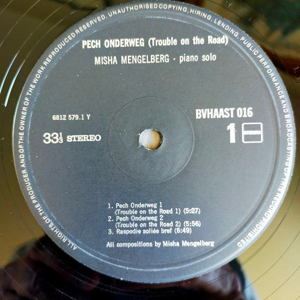 Misha Mengelberg - Pech Onderweg (Vinyl, LP, Album) Very Good Plus (VG+) / Very Good Plus (VG+)