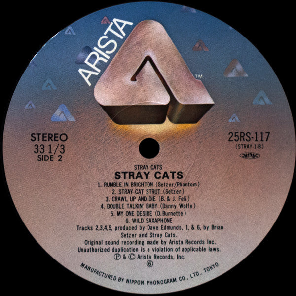 Stray Cats - Stray Cats (Vinyl, LP, Album, Stereo)
