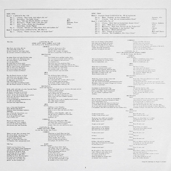 Ernest Ansermet - Bach Cantatas (Vinyl, LP) Very Good Plus (VG+) / Very Good Plus (VG+)