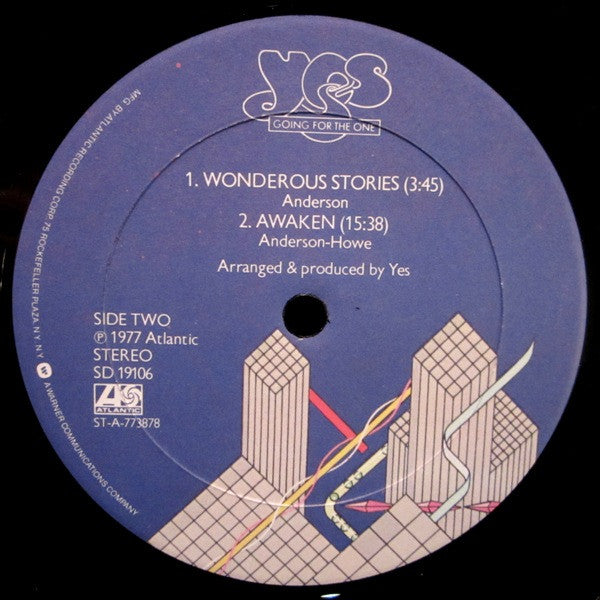 Yes - Going For The One (Vinyl, LP, Album, Stereo) Good Plus (G+) / Very Good (VG)