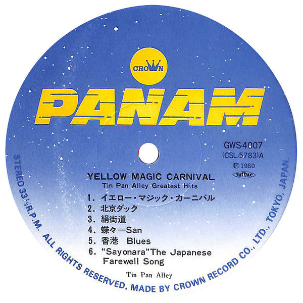 Tin Pan Alley - Yellow Magic Carnival - Tin Pan Alley Greatest Hits...