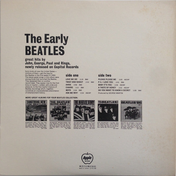 The Beatles - The Early Beatles (Vinyl, LP, Album, Compilation, Rei...