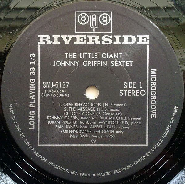 Johnny Griffin - The Little Giant (Vinyl, LP, Album, Reissue, Stereo) Very Good Plus (VG+) / Very Good Plus (VG+)