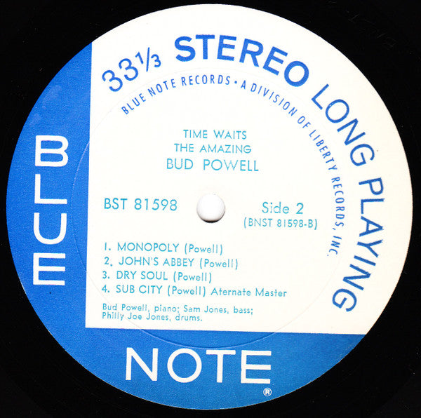 Bud Powell - The Amazing Bud Powell, Vol. 4 - Time Waits (Vinyl, LP, Album, Reissue, Stereo) Very Good Plus (VG+) / Good (G)