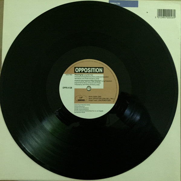 Opposition - Someone To Talk To (Extended Version) (Vinyl, 12", 45 RPM) Very Good Plus (VG+) / Very Good Plus (VG+)