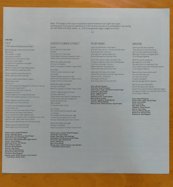 Donald Fagen - The Nightfly = ナイトフライ (Vinyl, LP, Album, Stereo)