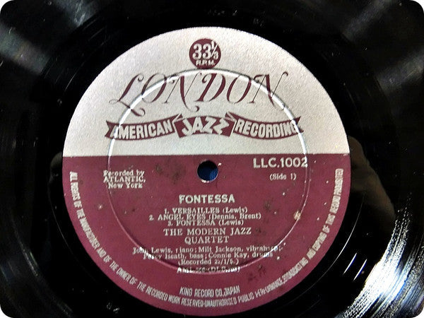 The Modern Jazz Quartet - Fontessa (Vinyl, LP, Mono) Very Good (VG) / Good Plus (G+)
