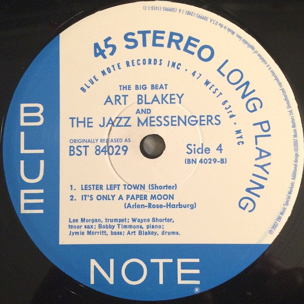 Art Blakey & The Jazz Messengers - The Big Beat (2xVinyl, 12", 45 RPM, Album, Limited Edition, Numbered, Stereo) Very Good (VG) / Very Good Plus (VG+)