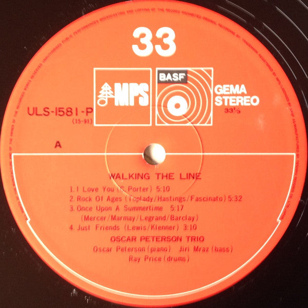 The Oscar Peterson Trio - Walking The Line (Vinyl, LP, Album, Repress)