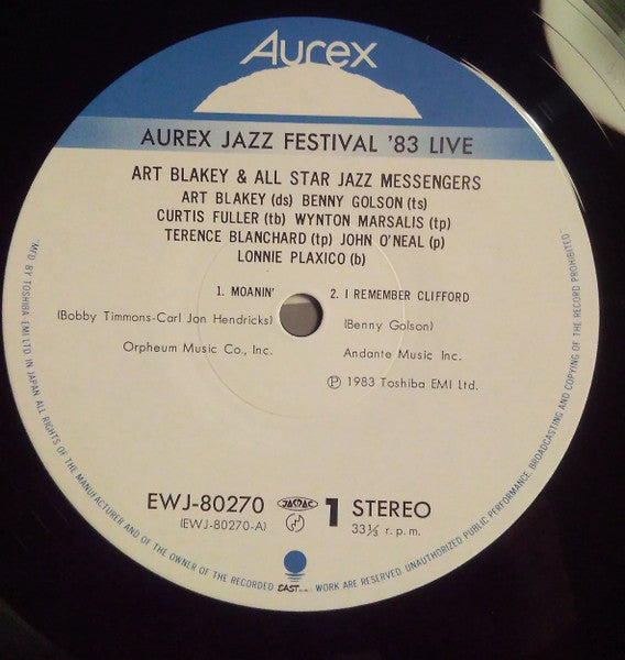 Art Blakey & The Jazz Messengers - Aurex Jazz Festival '83 (Vinyl, ...