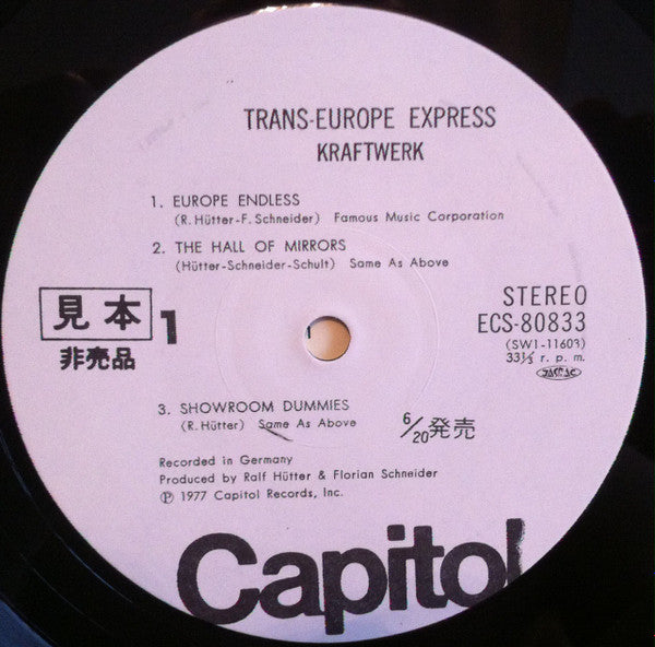 Kraftwerk - Trans-Europe Express (Vinyl, LP, Album, Promo, Stereo) Very Good Plus (VG+) / Very Good (VG)