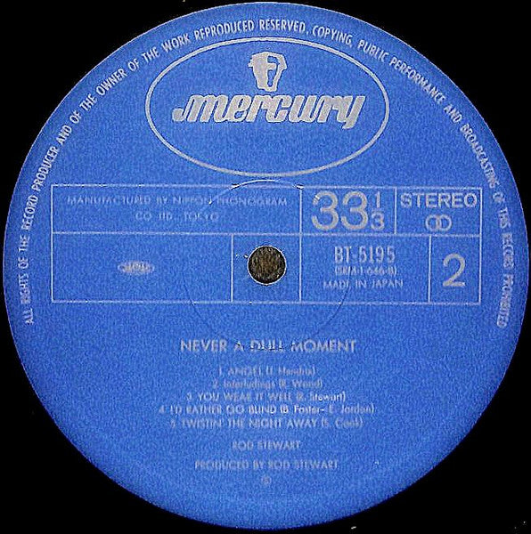 Rod Stewart - Never A Dull Moment (Vinyl, LP, Album, Reissue)