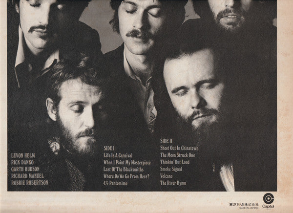 The Band - Cahoots (Vinyl, LP, Album, Reissue) Very Good Plus (VG+) / Very Good Plus (VG+)