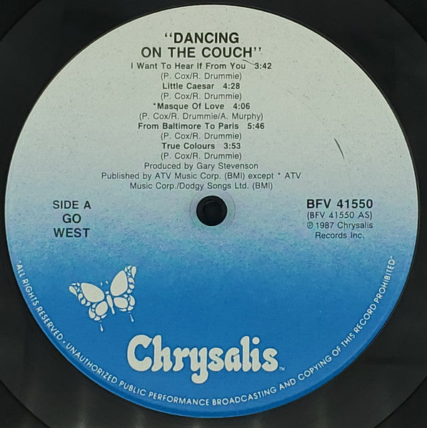 Go West - Dancing On The Couch (Vinyl, LP, Album) Very Good Plus (VG+) / Very Good Plus (VG+)