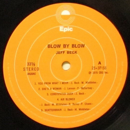 Jeff Beck - Blow By Blow (Vinyl, LP, Album, Reissue, Stereo)