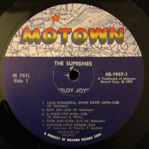 The Supremes - Floy Joy (Vinyl, LP, Album) Very Good Plus (VG+) / Very Good (VG)