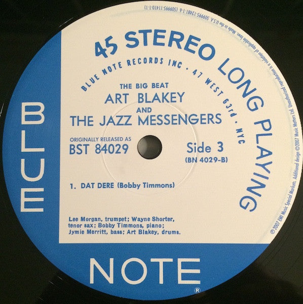 Art Blakey & The Jazz Messengers - The Big Beat (2xVinyl, 12", 45 RPM, Album, Limited Edition, Numbered, Stereo) Very Good (VG) / Very Good Plus (VG+)