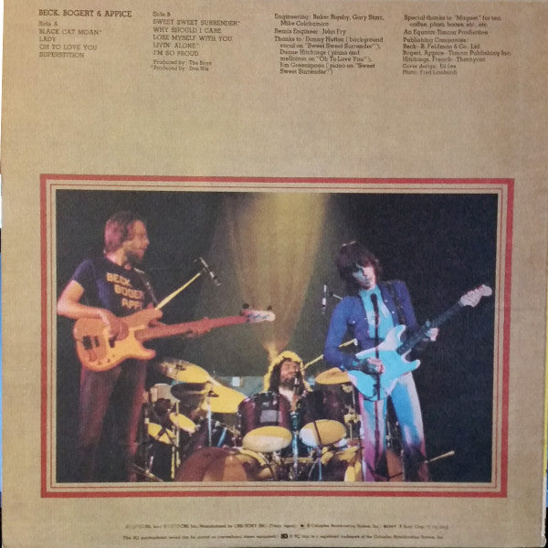 Beck, Bogert & Appice - Beck, Bogert & Appice (Vinyl, LP, Album, Re...