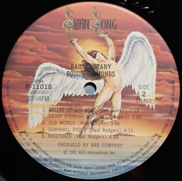 Bad Company (3) - Rough Diamonds (Vinyl, LP, Album) Very Good Plus (VG+) / Very Good (VG)