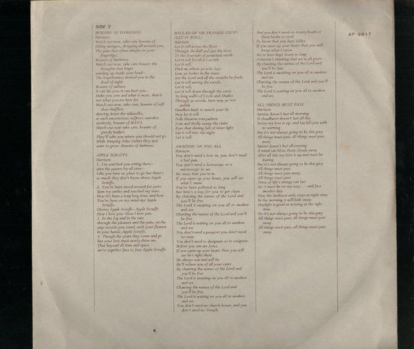 George Harrison - All Things Must Pass (Vinyl, Box Set, LP, Album)