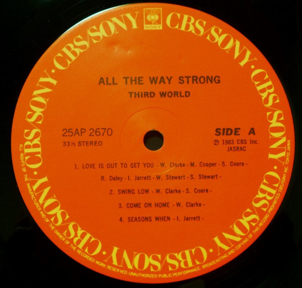 Third World - All The Way Strong (Vinyl, LP, Album)